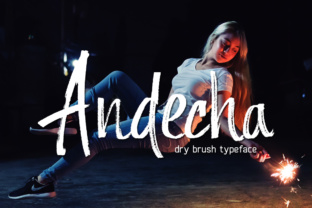 Andecha: A Hand Brushed Font for Creative Makers