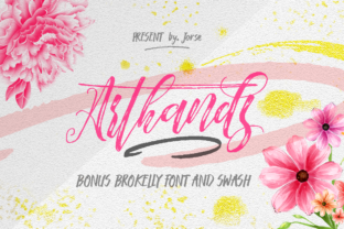 Arthands: A Flowing Typeface for Creative Projects