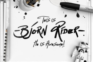 Bjorn Rider: A Handcrafted Font for Thoughtful Editorial Storytelling