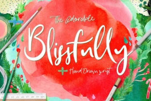 Blissfully: A Handcrafted Typeface for Editorial Storytelling