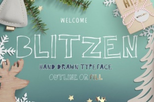 Blitzen: A Handcrafted Script Font for Crafters and Sellers