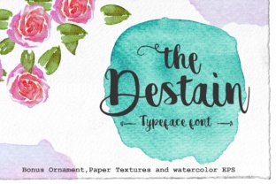Destain: Handwritten Typeface for Modern Web Design