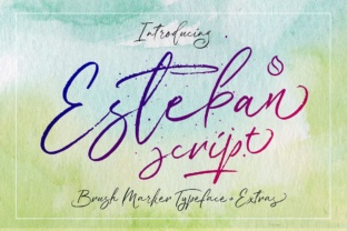 Esteban: A Brush Calligraphy Font for Web Designers