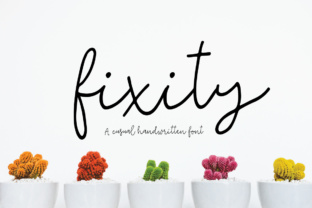Fixity: A Handwritten Script Font for Web Design