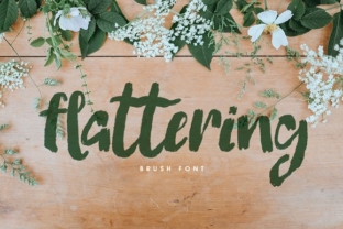Flattering: A Script Amp Typeface for Modern Branding