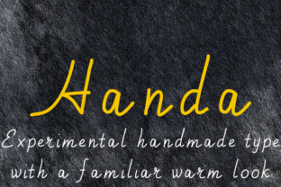 Handa Font: Warm Handmade Type for Small Business Branding