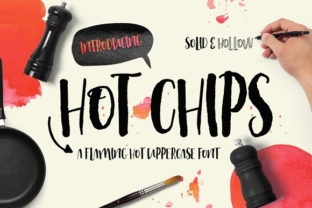 Hot Chips: A Handcrafted Font for Digital Design and Web Layouts