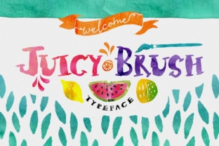 Juicy Brush: A Handcrafted Font for Modern Web Design