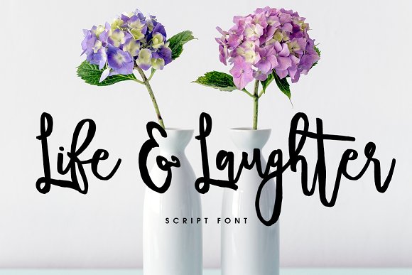 Life Laughter: A Handcrafted Script Font for Branding