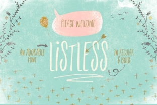 Listless Typeface Brings Handcrafted Character to Marketing Content