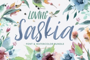 Loving Saskia: A Script Font That Elevates Small Business Branding