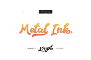 Metal Ink: A Handwritten Font for Editorial Elegance
