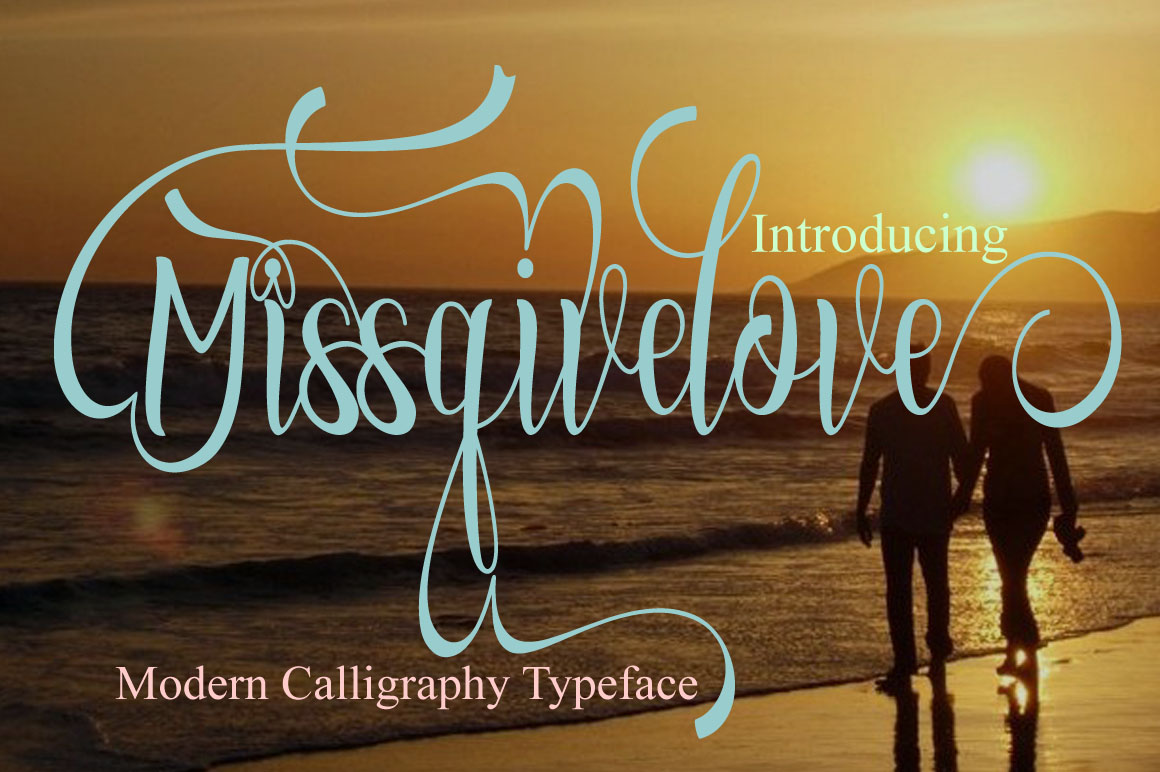 Missgivelove: A Modern Handwritten Font
