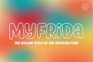 Myfrida Hollow Font for Creative Projects
