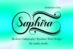 Saphira: A Modern Calligraphy Font for Editorial Design