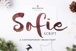 Sofie: A Playful Brush Font for Handmade Product Designs