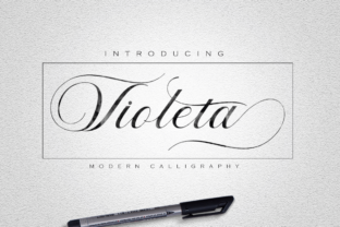 Violeta: A Modern Calligraphy Font for Business